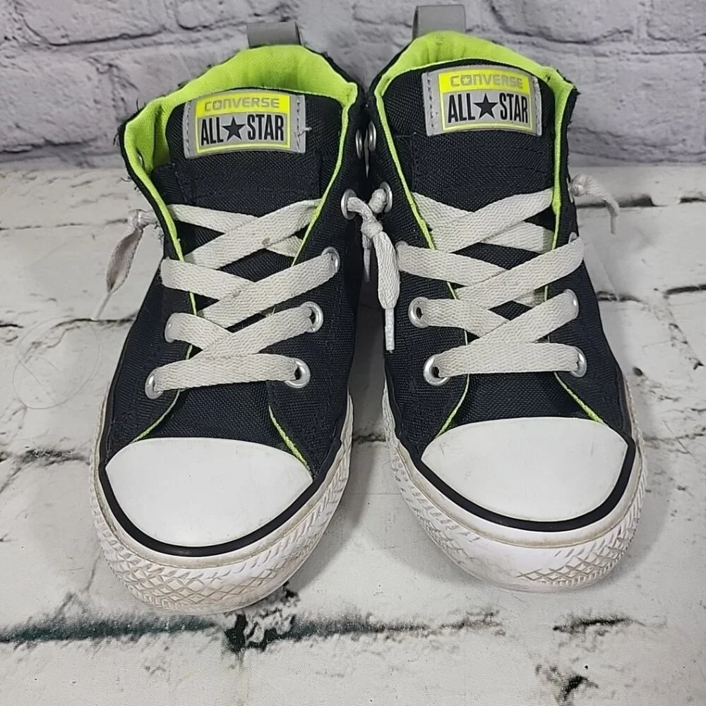Converse All Star Shoes High-Top Sneakers Reflective Backs Unisex Youth Size 3‎